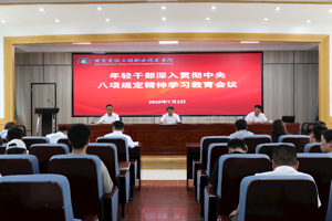 学院召开年轻干部深入贯彻中央八项规定精神学习教育会